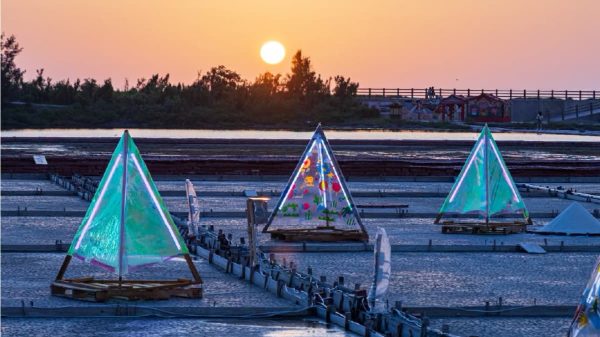 鹽山夏夜晚風美景!台南鹽雕+光雕雙展登場,免費吃烏魚子&菜脯冰棒 鹽山夏夜晚風美景!台南鹽雕+光雕雙展登場,免費吃烏魚子&菜脯冰棒
