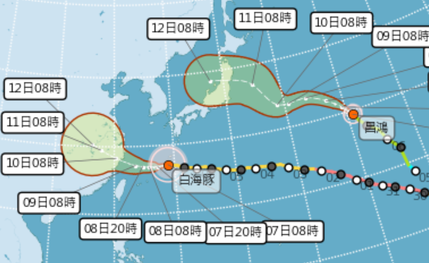 白海豚颱風逼近中!氣象署最快14:30發海警,「這時間」風雨最劇烈 白海豚颱風逼近中!氣象署最快14:30發海警,「這時間」風雨最劇烈