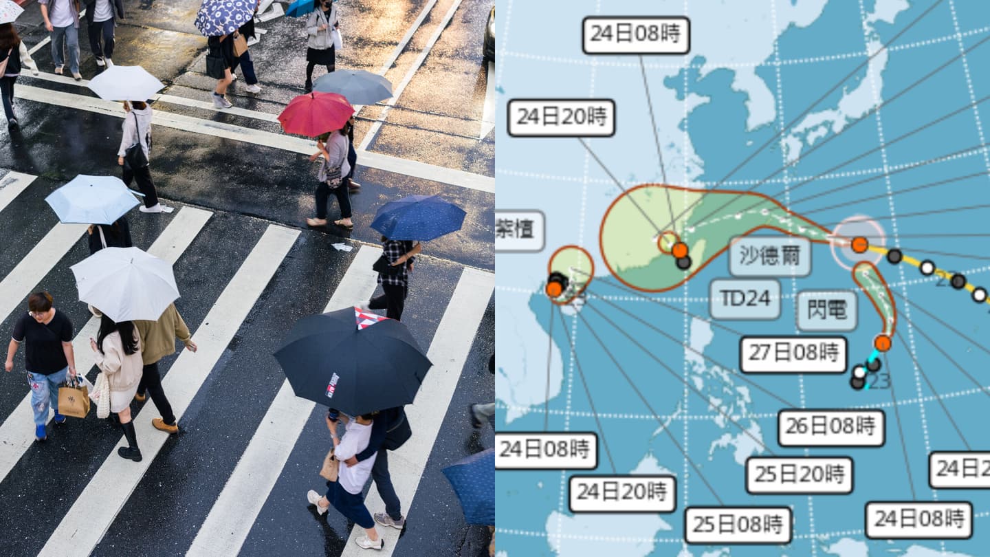 3颱風路徑一次看!週四起北部防雨彈,沙德爾這天最接近台灣、不排除海陸警