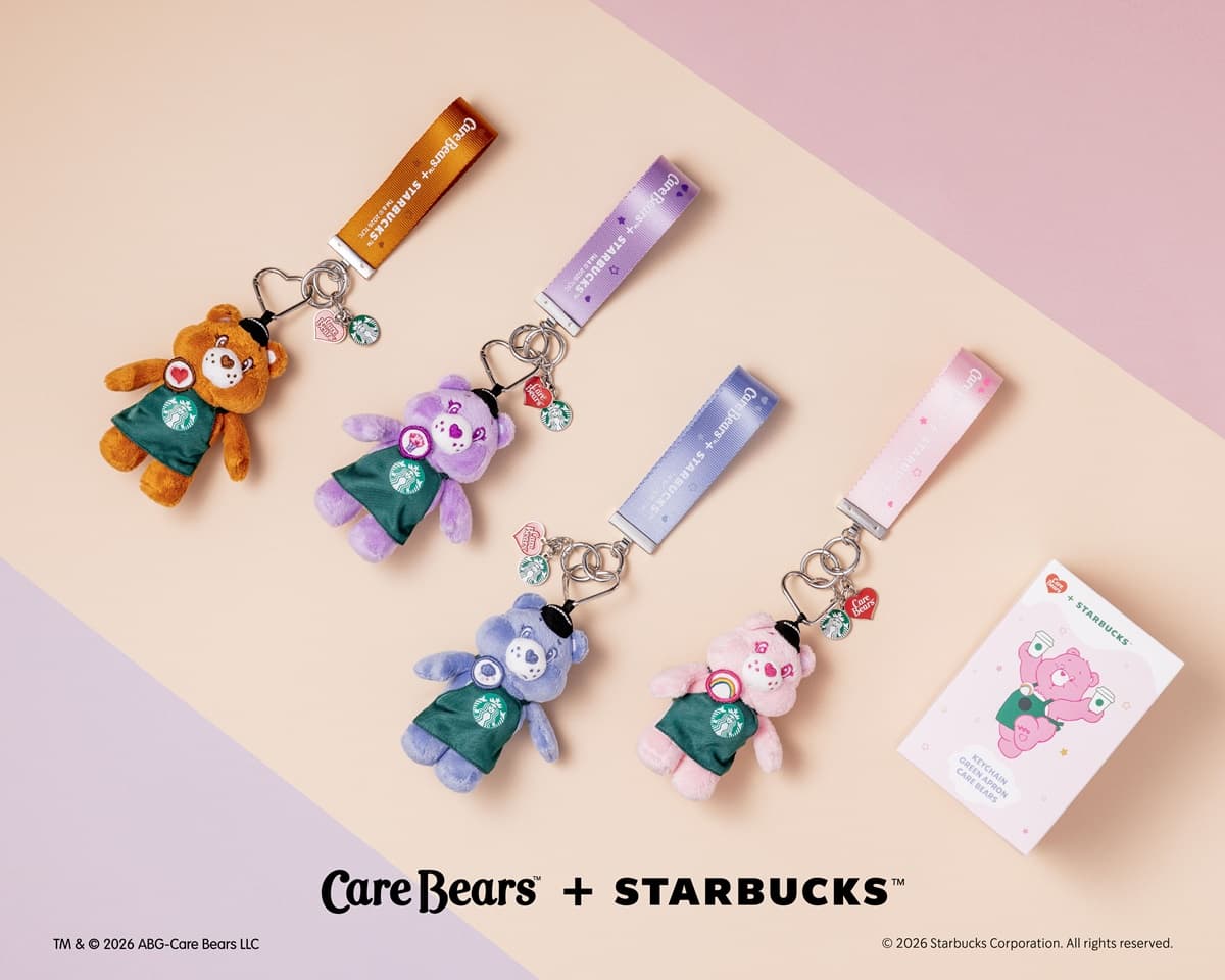 星巴克首聯名Care Bears萌翻!綠圍裙小熊、變色杯、盲盒吊飾20款必收 星巴克首聯名Care Bears萌翻!綠圍裙小熊、變色杯、盲盒吊飾20款必收