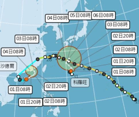 「科羅旺颱風生成」預測路徑曝!沙德爾也復活,這天恐影響台灣、不排除海警 「科羅旺颱風生成」預測路徑曝!沙德爾也復活,這天恐影響台灣、不排除海警
