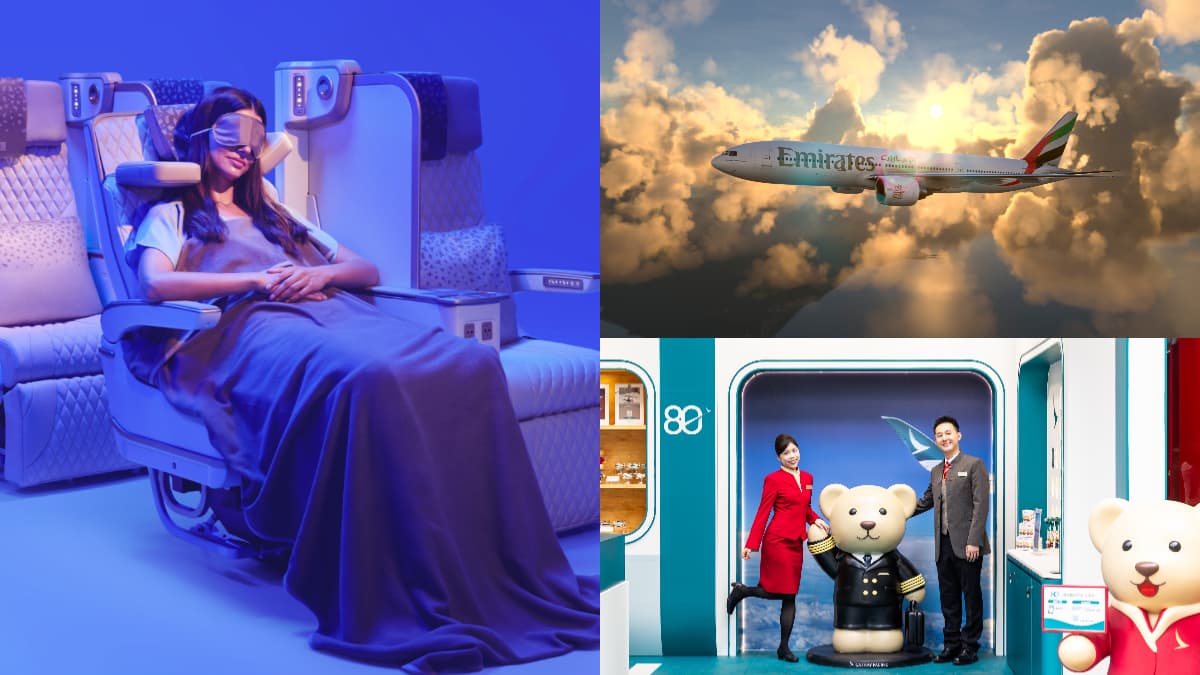 全球首款!阿聯酋航空豪華經艙「小包廂」電動隔板座椅,國泰快閃展同步登場
