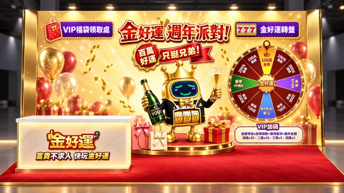 《金好運》9週年感謝季!9/20 進駐台北大巨蛋,包區觀賽、現場抽100萬大獎 《金好運》9週年感謝季!9/20 進駐台北大巨蛋,包區觀賽、現場抽100萬大獎