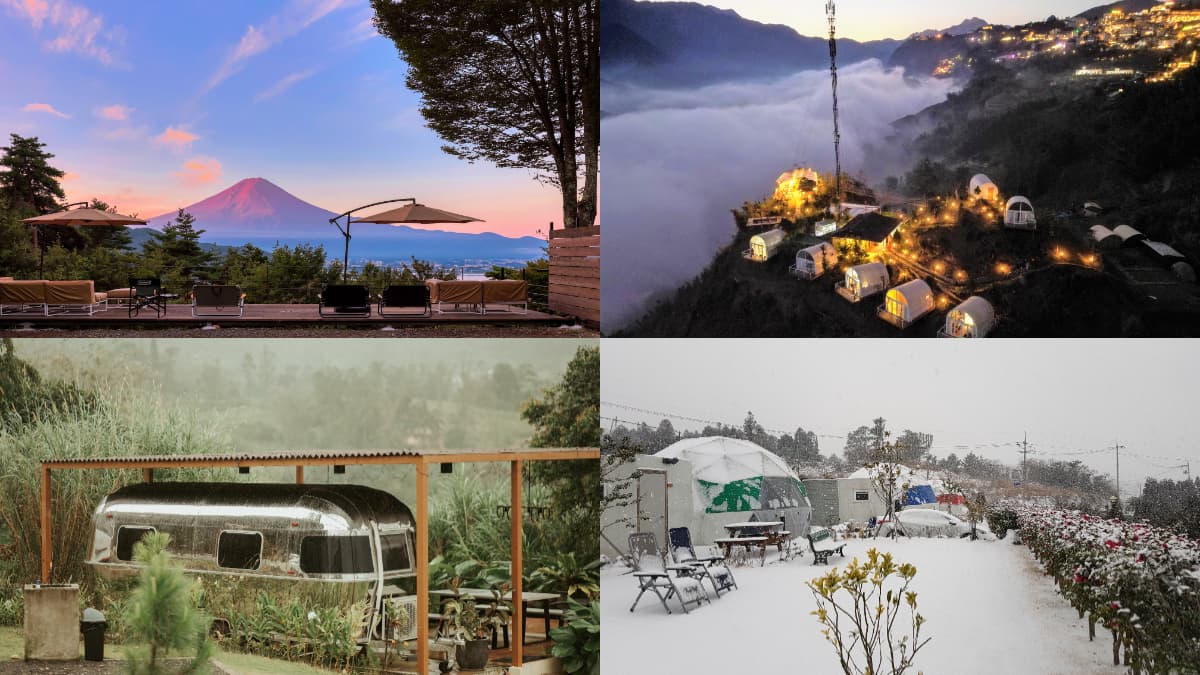 亞洲5大絕美露營區!富士山第一排、雲海環繞、森林裡泡湯、圓頂帳篷看星空