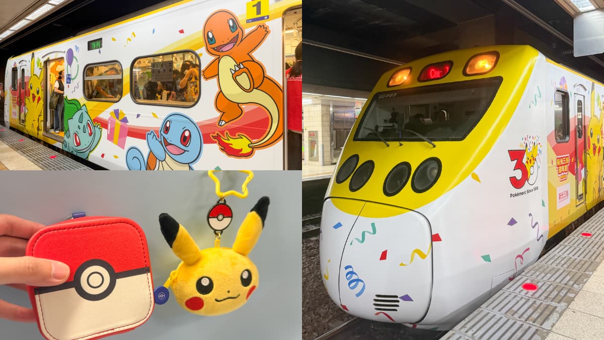 寶可夢列車開箱!車廂設有快閃店、抱枕必買,平日隨機行駛、63元起就能搭