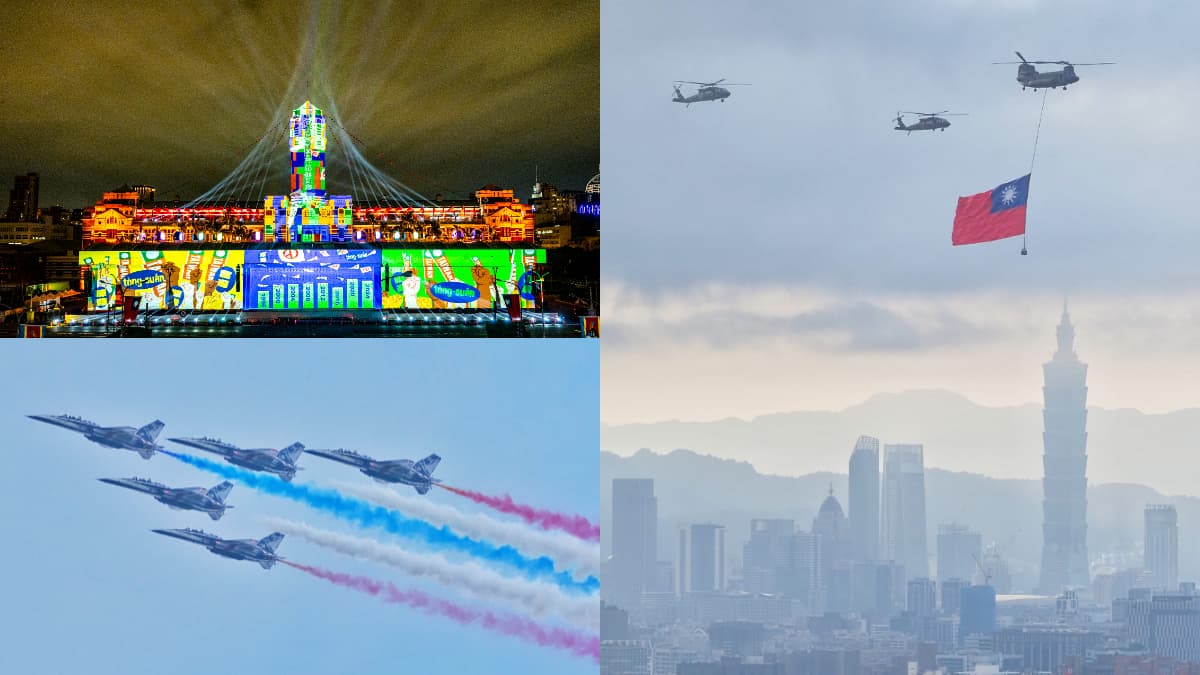 雙十連假必看!總統府光雕限時展出、紀念徽章必收,國慶飛機秀最佳觀賞點在這