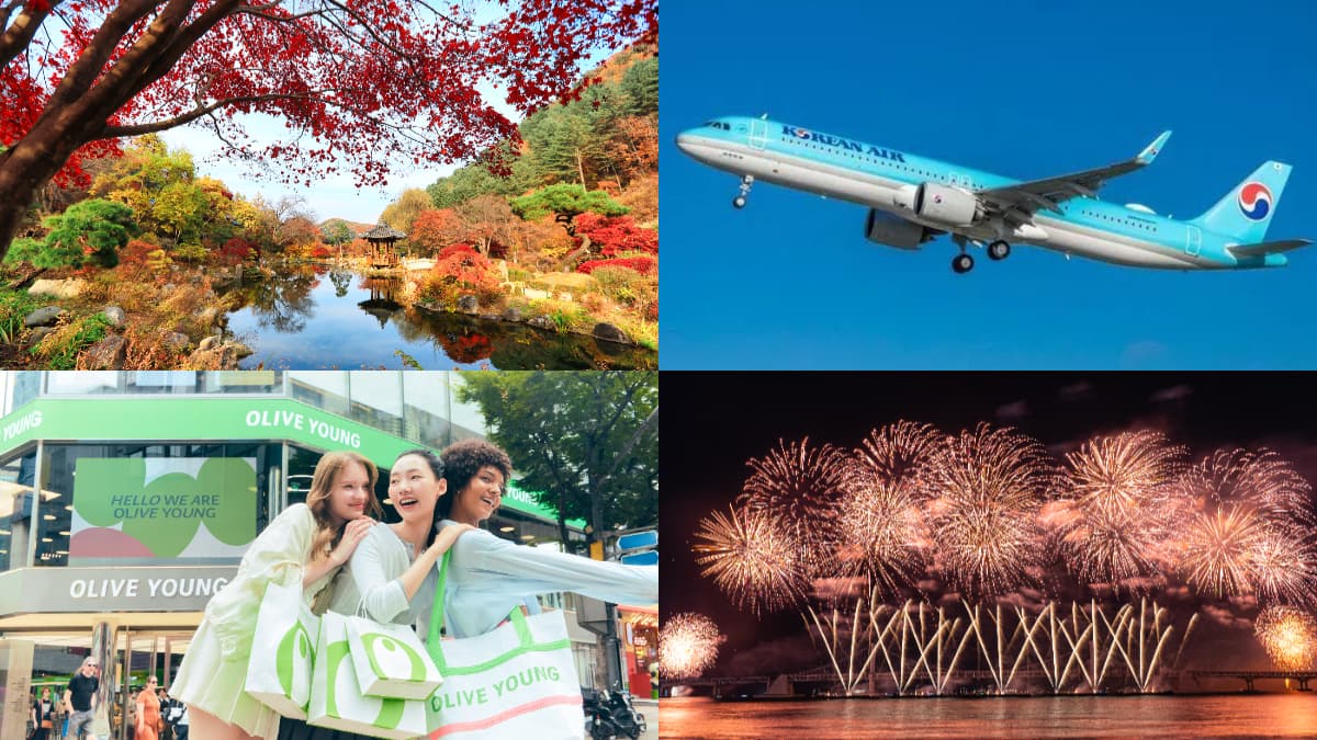憑韓國機票抽AAA門票!指定航空現折500元起,加碼領OLIVE YOUNG優惠券