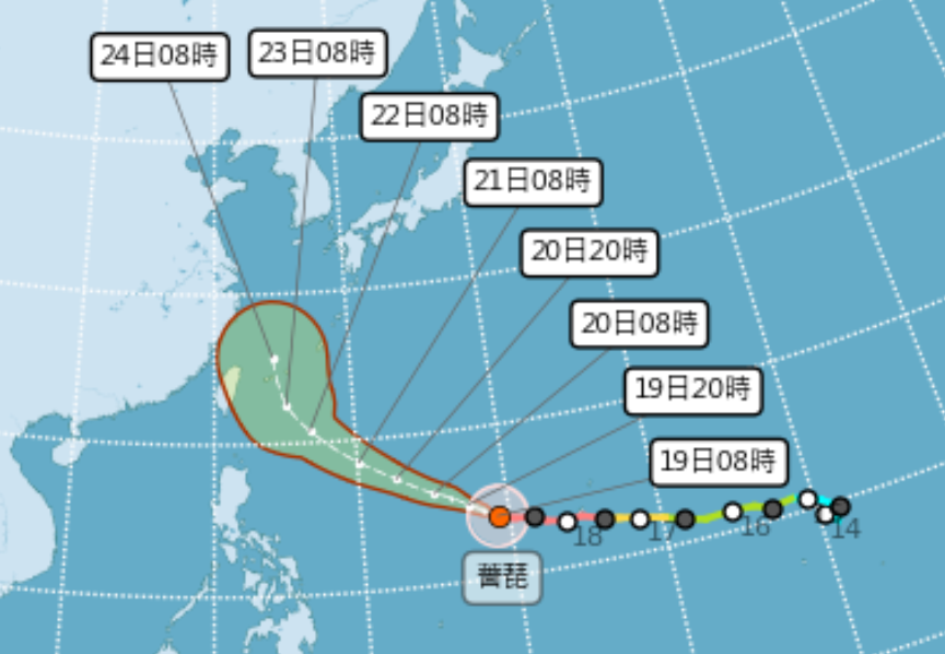 週五會放颱風假?「薔琵最新路徑曝」估週四海警,光復連假天氣一次看 週五會放颱風假?「薔琵最新路徑曝」估週四海警,光復連假天氣一次看