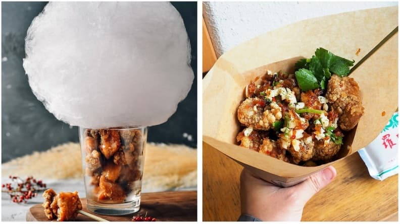 【新開店】台中最潮小吃!地表最強「棉花糖鹹酥雞」