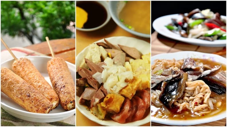 台南人的口袋美食(1)!保安宮廟口小吃一條街:5秒起鍋鱔魚意麵、80年香腸熟肉、石頭燜烤玉米