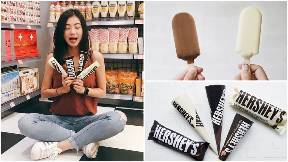 韓國妹子IG洗版冰:Hershey’s巧克力脆皮甜筒+雪糕!台灣超市也在賣