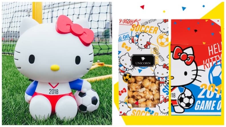 看球賽必備呀!全台獨家「Hello Kitty」 爆米花桶,必須手刀購入!
