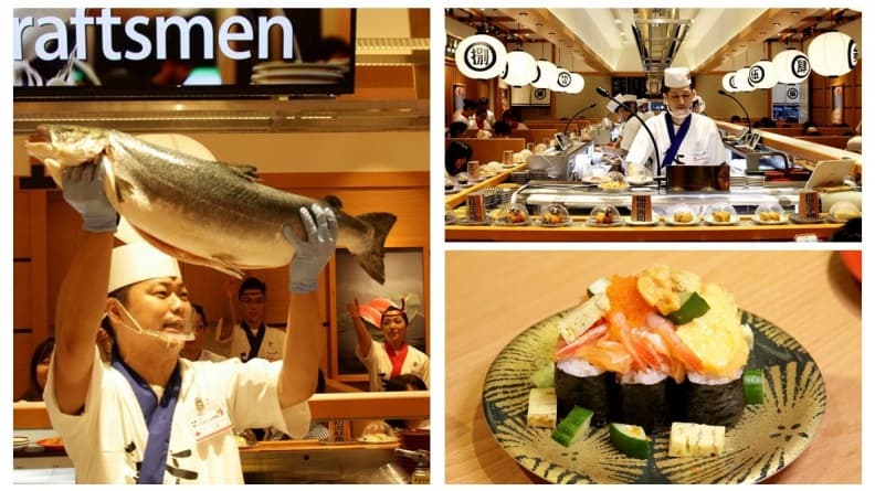 【新開店】舉手太慢沒得吃!日本「叫賣秀」迴轉壽司登台→ 牛肉海膽、海寶捲壽司好有戲
