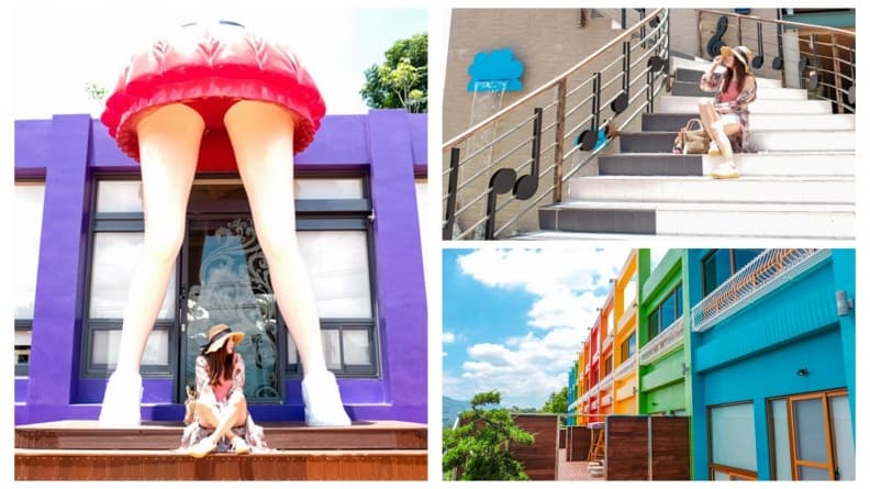 最養眼的「巨人美腿」!台中超夯IG景點 彩虹建築、蠟筆牆拍不停