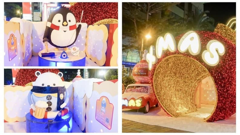 台南最新亮點!耶誕迷宮、8米噴泉燈光秀 夜晚拍超夢幻