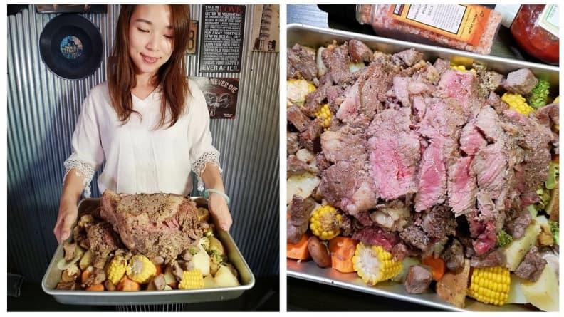 【新開店】太邪惡了!超狂66盎司「巨人牛排」CP值超高 還有珍奶喝到飽