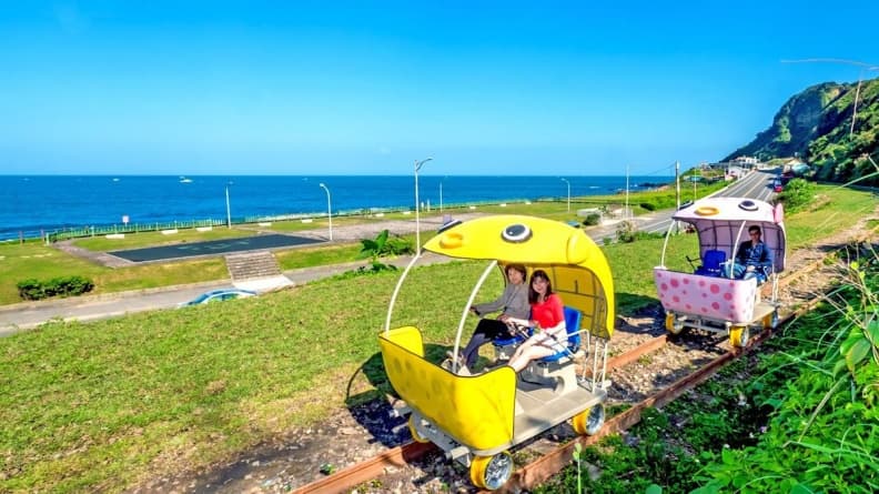 最美無敵海景!唯一山海線「深澳鐵道自行車」免費試營運