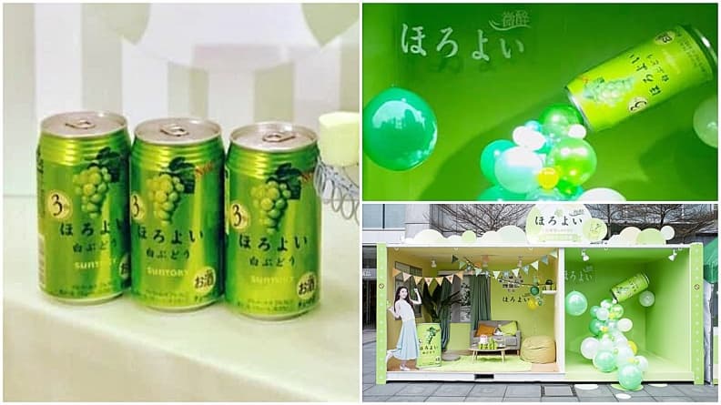 快閃兩天!穿綠色免費喝「白葡萄HOROYOI微醉」貨櫃泡泡屋打卡超萌