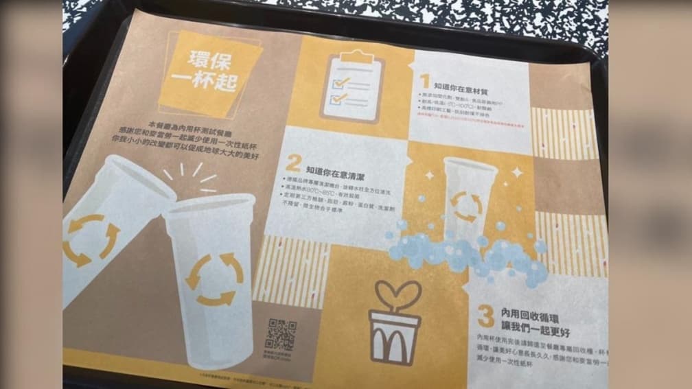 懶人救星!麥當勞全台首家「內用飲料杯」搶先用,免帶環保杯也能大口喝可樂 懶人救星!麥當勞全台首家「內用飲料杯」搶先用,免帶環保杯也能大口喝可樂