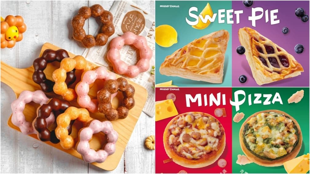 Mister Donut買6送3!首推滿料牽絲MINI披薩,再嘗爆漿內餡法式水果派