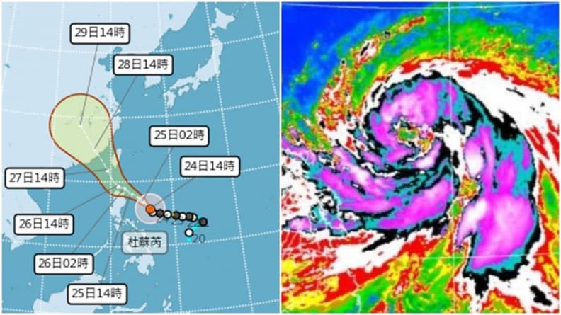 中颱杜蘇芮威力持續增強!暴風圈週三碰觸台灣,專家:這2區週四恐放颱風假