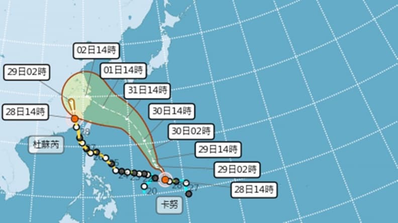 杜蘇芮遠離、卡努接力報到!恐增強為中度颱風,最接近台灣影響時間曝