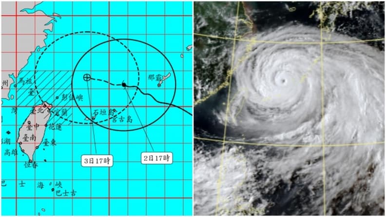 中颱卡努17:30發布陸警!3縣市納警戒區,沿海地區防10級強陣風