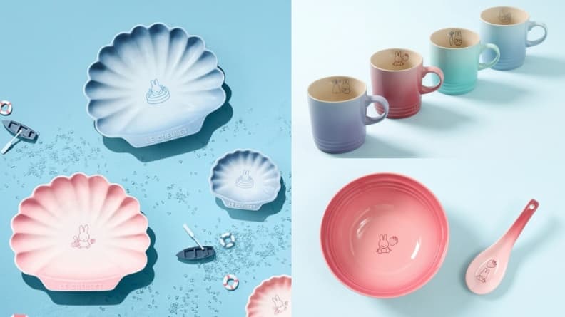 米飛兔粉快搶!Le Creuset X Miffy加價購這天開跑,馬卡龍色「貝殼盤、馬克杯」必收
