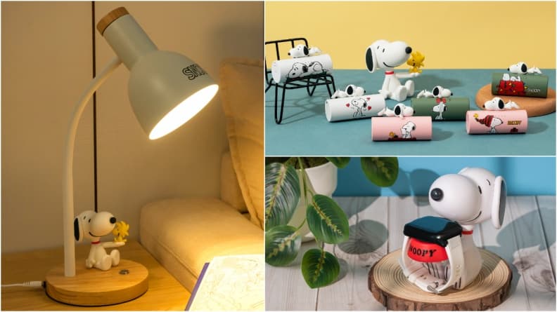 史努比趴在行動電源超萌!充電座、桌燈等4款3C周邊,7-11預購時間快筆記