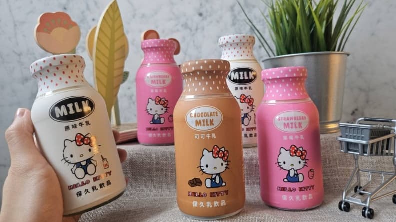 Kitty粉必搶!全聯獨家「Hello Kitty牛乳」爆萌,3口味不到百元一次收
