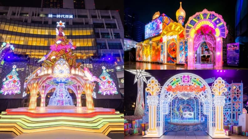 燈光秀美翻!統一百貨「聖誕8大打卡點」一次看,還有餐酒館送吉拿棒