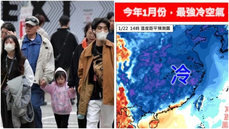 今年最強冷空氣要來了!苗栗以北下探7℃、高山恐下雪,最凍時間曝