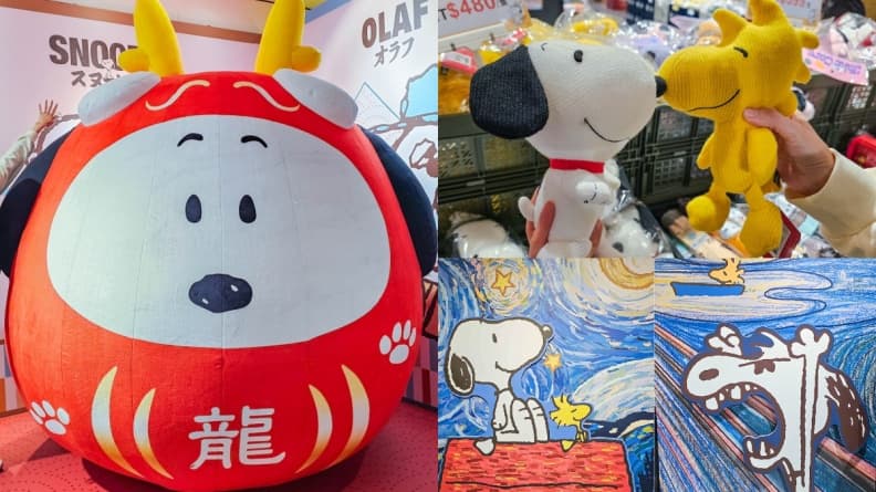史努比快閃店免費逛!打卡巨大龍年史努比,4亮點:限量周邊、致敬梵谷作品