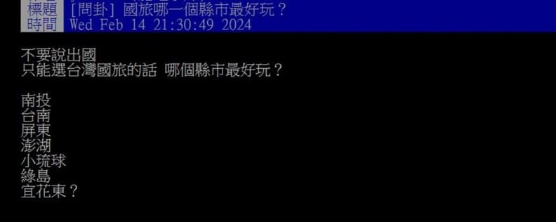 國旅哪個縣市最好玩?他推「這裡」景點多、景觀特殊、住宿不是盤子價 國旅哪個縣市最好玩?他推「這裡」景點多、景觀特殊、住宿不是盤子價