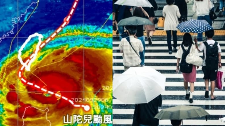 「山陀兒」颱風快速增強!專家曝颱風假恐連續3天,8縣市高機率停班停課