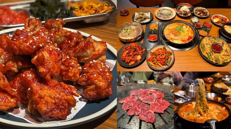 ABV全新「韓式料理」登場!450元起小菜吃到飽,必嗑爆料部隊鍋、噴汁蜂蜜炸雞