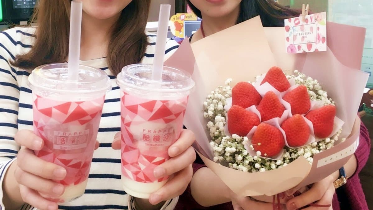 草莓季強襲!粉紅冰沙、大福、草莓花束搶攻少女心