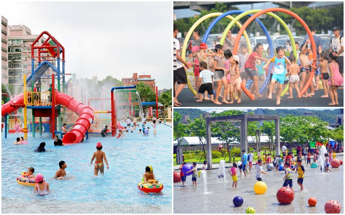 夏日玩水免錢!溜滑梯、噴水池,台北3大免費戲水區!