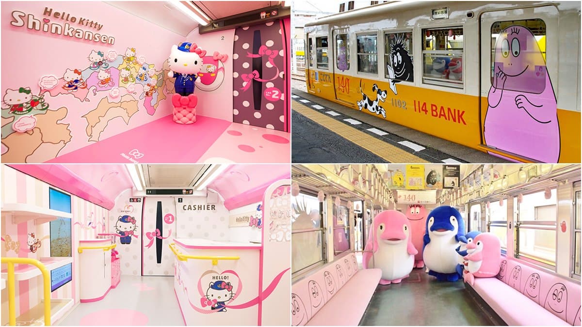 少女心爆表!「Hello Kitty」新幹線+「泡泡先生」限定電車,立馬去日本