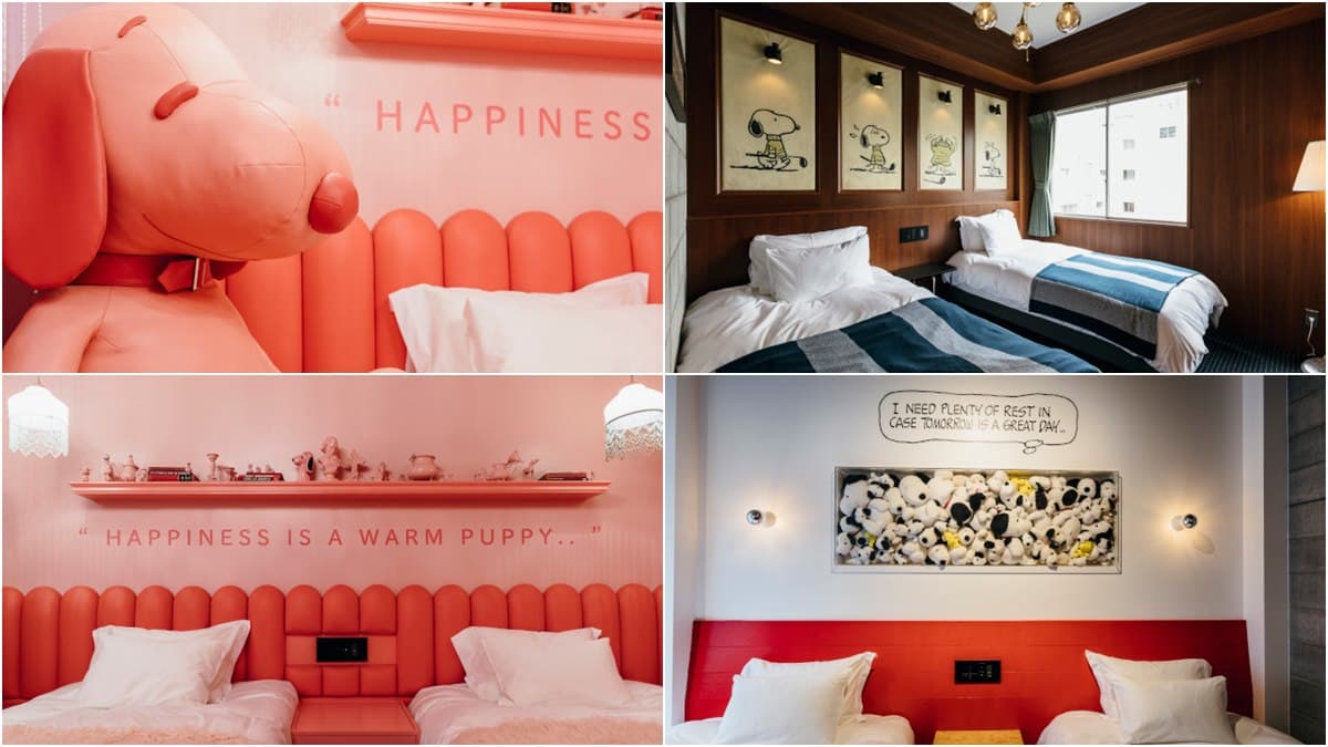 呼叫史努比粉!全球首家史努比主題飯店「PEANUTS HOTEL」,必住夢幻粉紅房!
