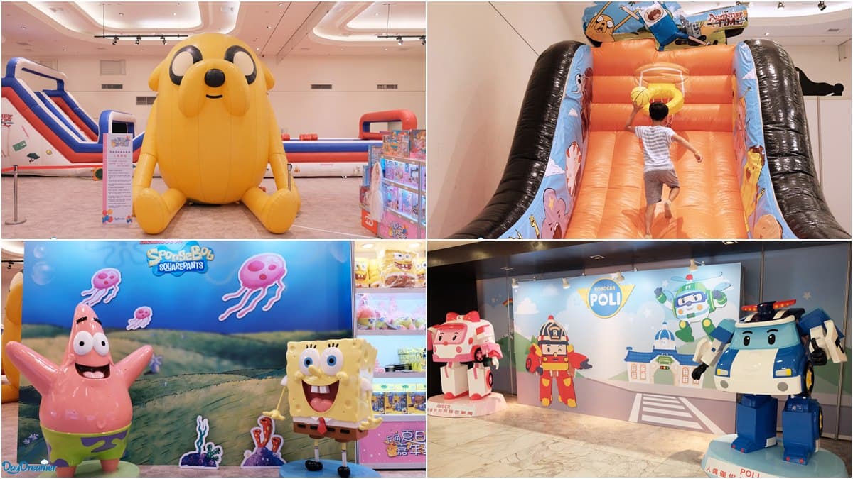 全台最大「室內卡通樂園」開展!拍貼、夾娃娃、氣墊溜滑梯,還有7大明星商品:海綿寶寶、飛天小女警