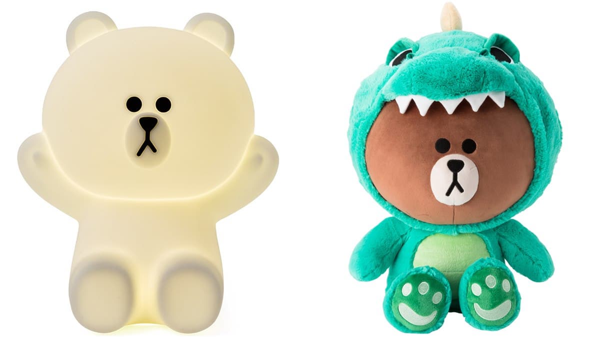 LINE線上旗鑑店開站,笫一波可愛雜貨「熊大桌燈」「BT21角色抱枕」