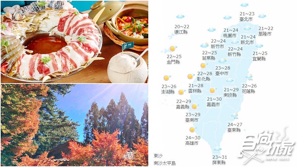 【食尚大頭條】週末天氣╳鍋物優惠╳賞楓拍銀杏:北部變天降4度、玉兔颱風最新動態
