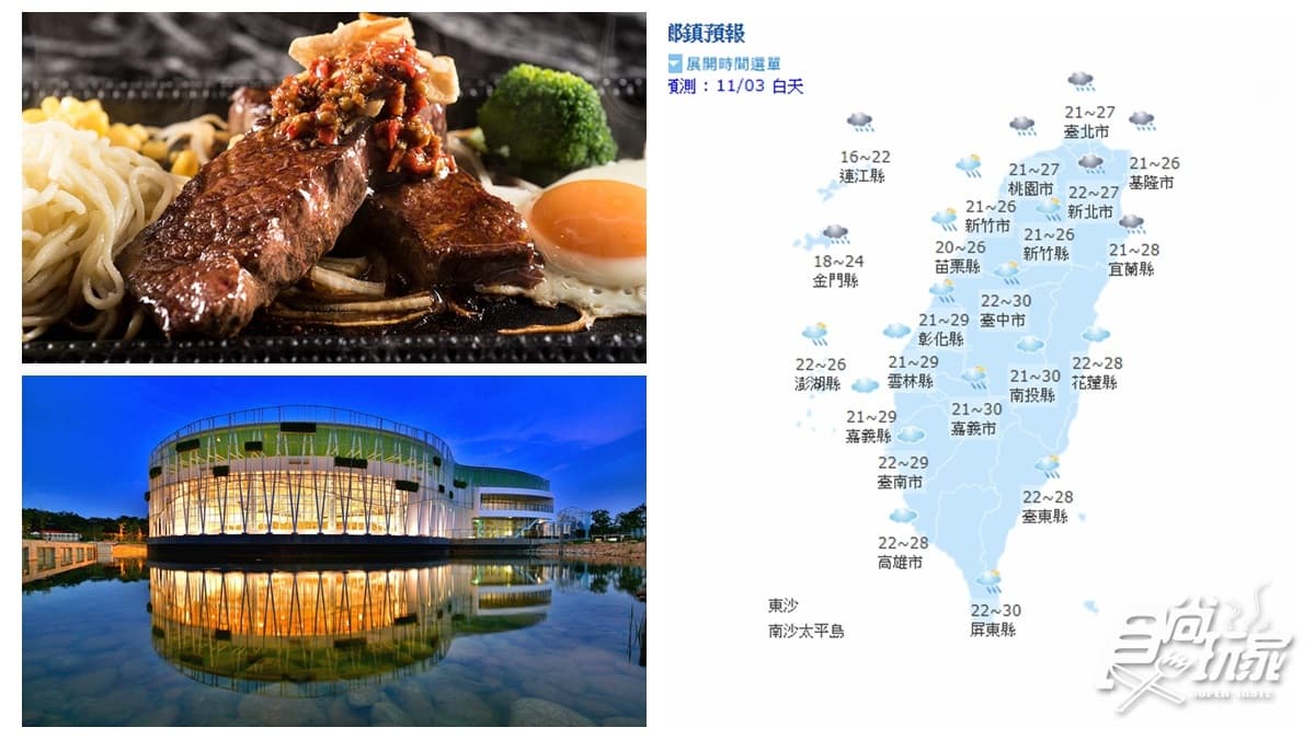 【週末天氣】台中花博╳高CP牛排:雨勢漸緩,迎秋季舒適天氣