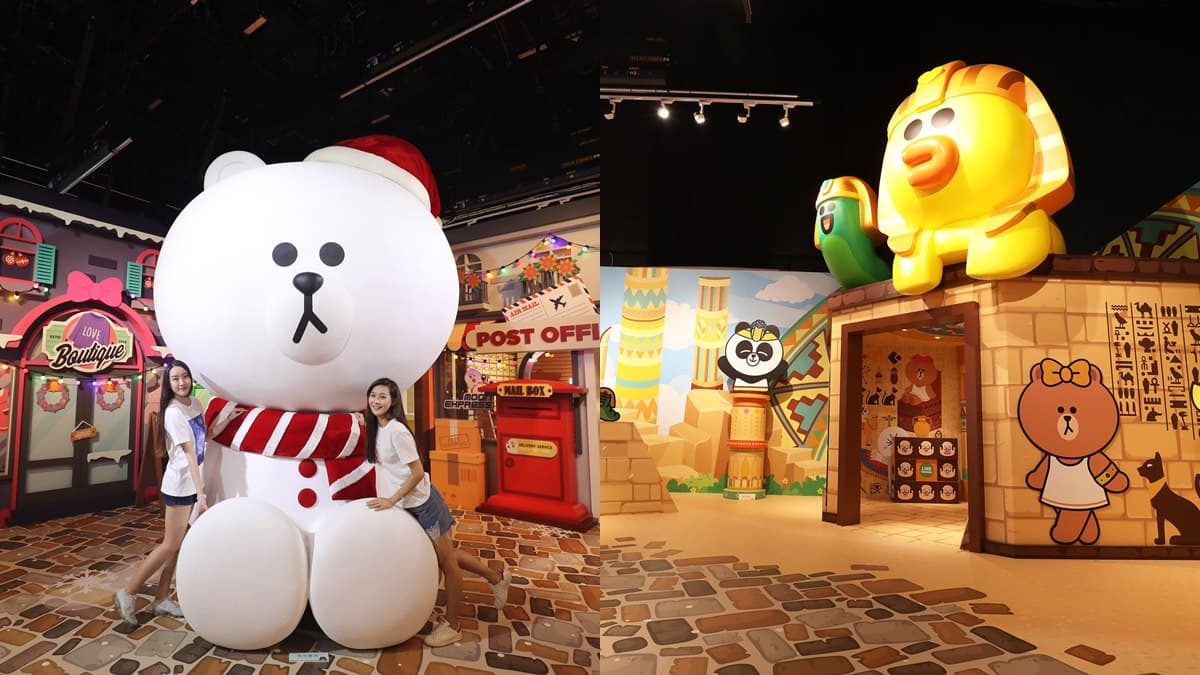 「LINE世界巡迴展」12月開展,必拍「純白系熊大公仔、莎莉埃及獅身像」