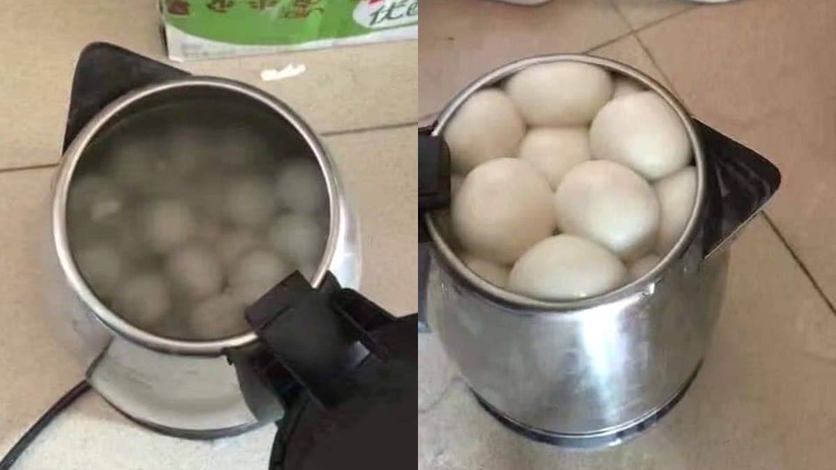 親愛的我把食物變大惹!湯圓煮成饅頭,網笑瘋:賺到了!