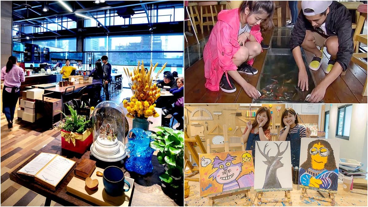 咖啡店只能喝咖啡?這3家還能畫畫、DIY音樂盒、餵魚