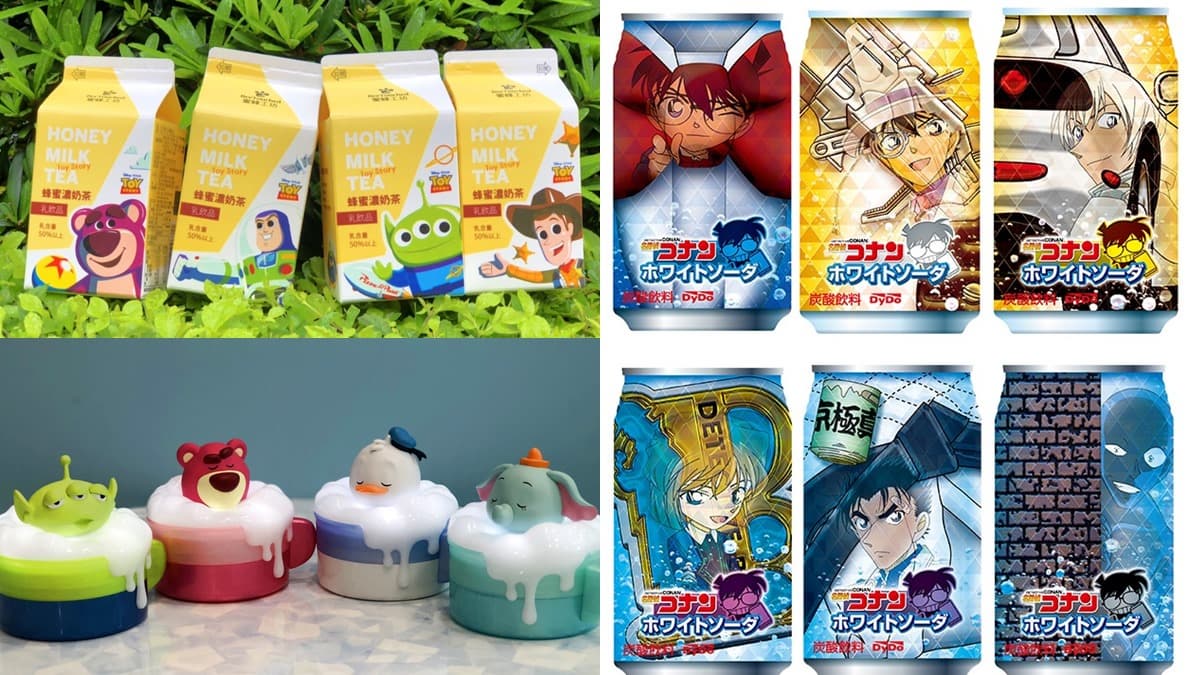 粉絲快搶!4款玩具總動員蜂蜜奶茶+柯南白色碳酸飲攻台都在這家超商