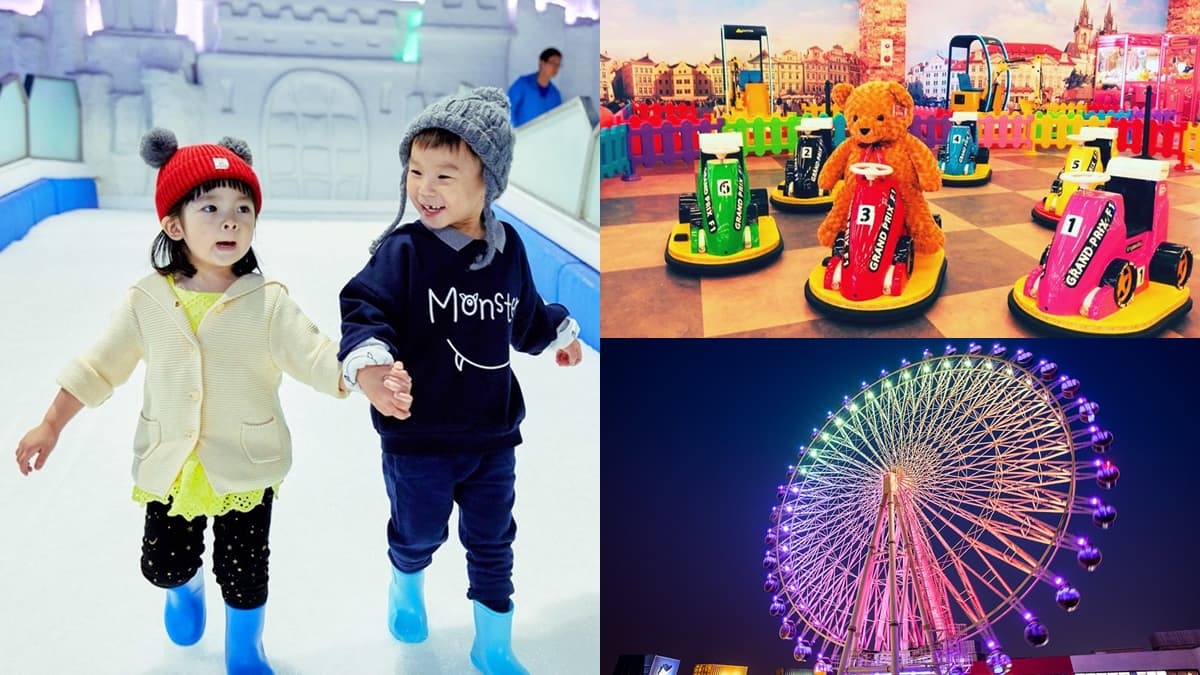 台中夏天超涼!三井台中港滑雪、看雪花秀,還能跟麵包超人合照