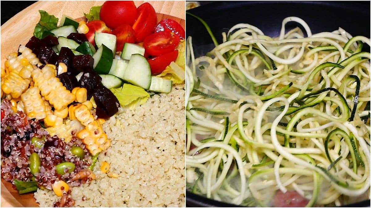 低熱量零澱粉卻很好吃,「花椰菜米」炒飯、不是麵的「櫛瓜麵」